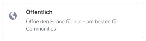 Öffentliche Spaces Symbol