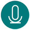 Symbol Mikrofon aktiv